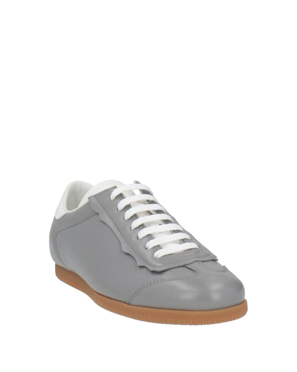 Maison Margiela Blue Minimalist Leather Low-Top Shoes