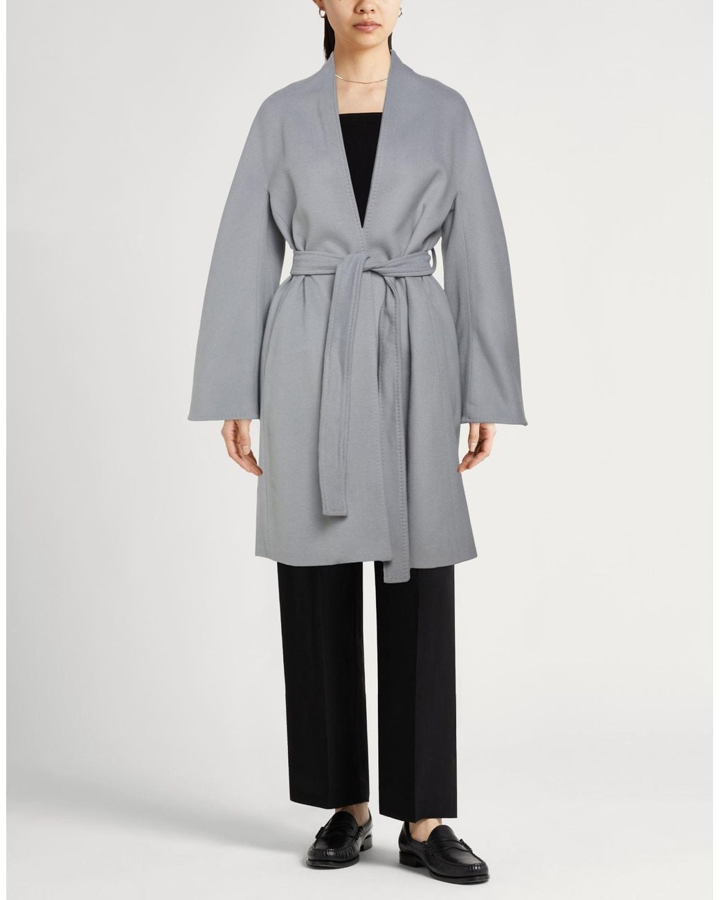 Eleventy Gray Light Coat Wool, Cashmere