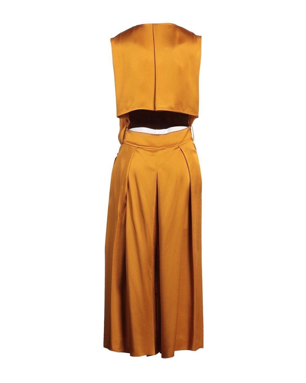 Victoria Beckham Yellow Marigold Maxi Dress Acetate, Viscose, Polyester