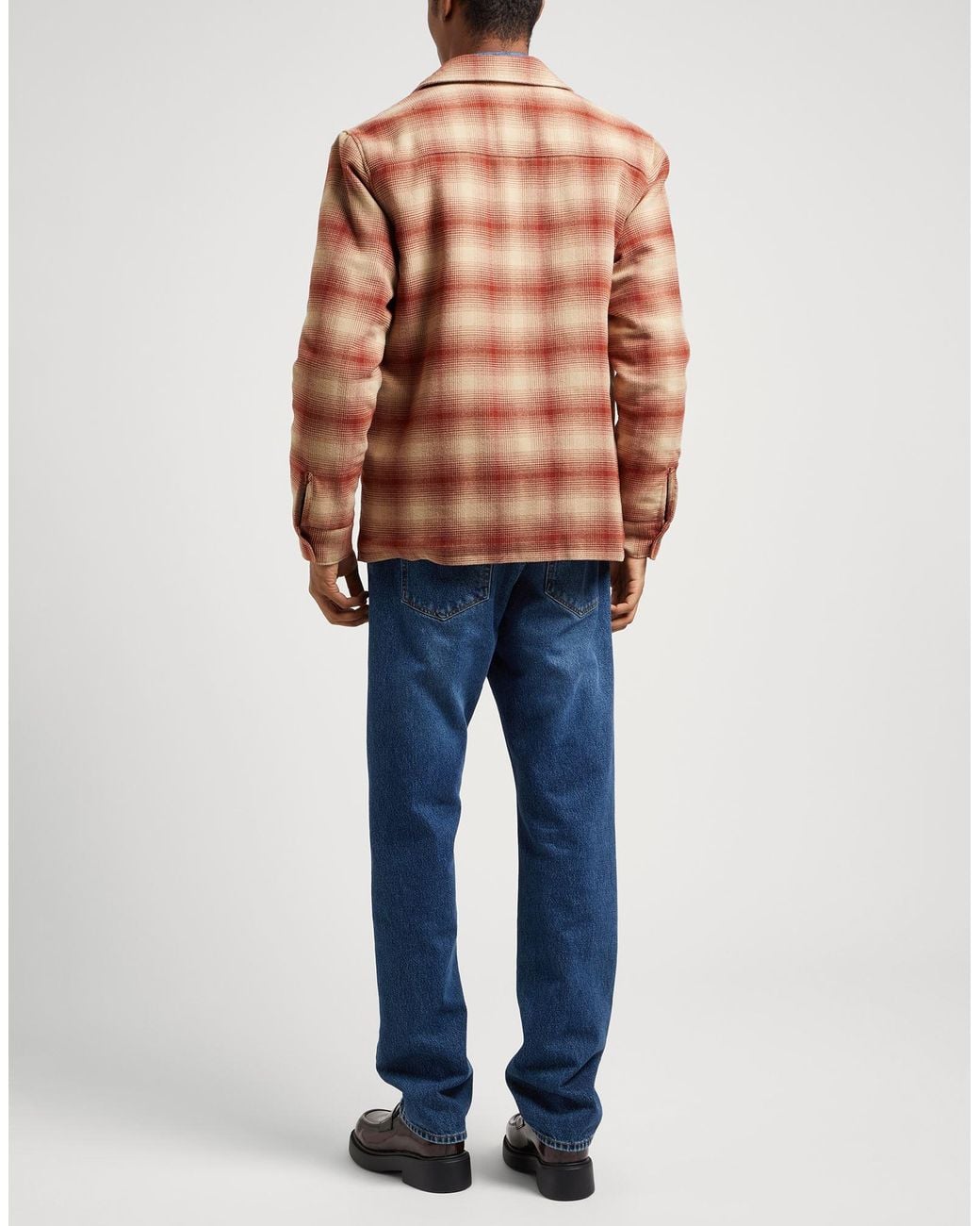 Sandro Brown Jacket Polyester, Viscose for men