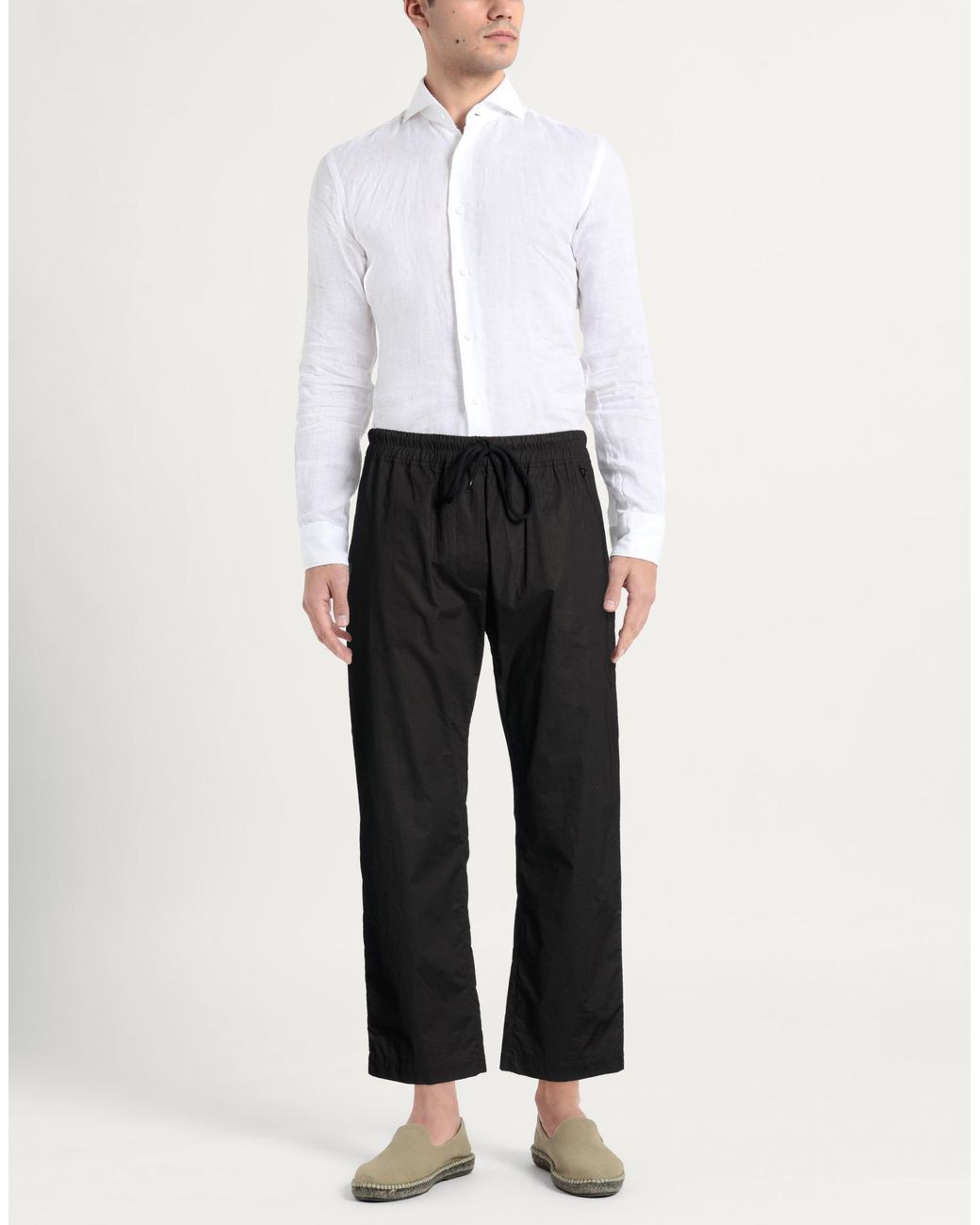 Aion Black Pants Cotton for men