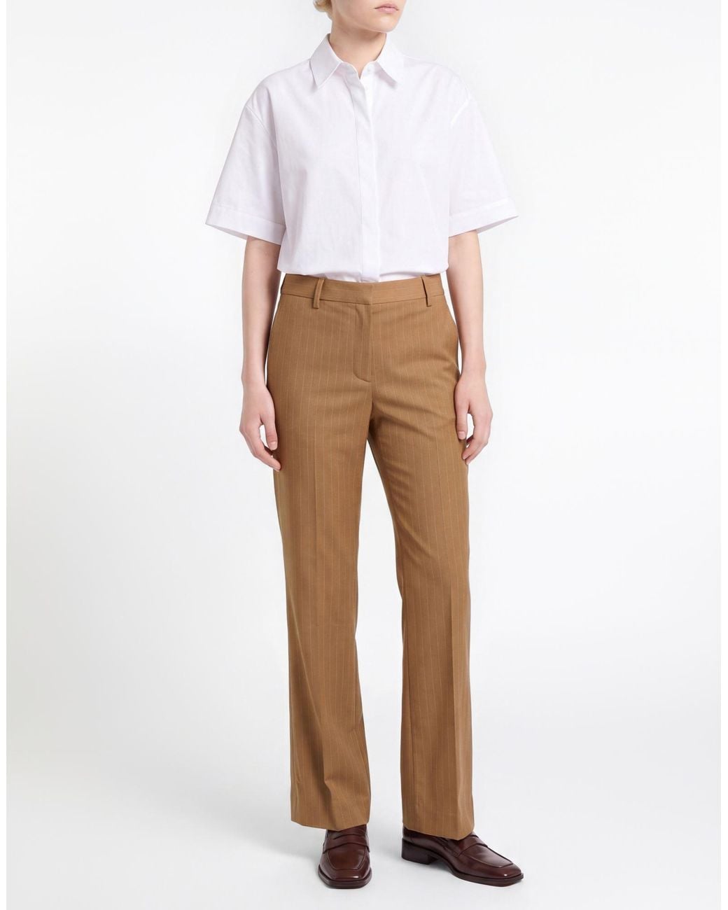 Ottod'Ame Natural Pants Polyester, Virgin Wool, Elastane