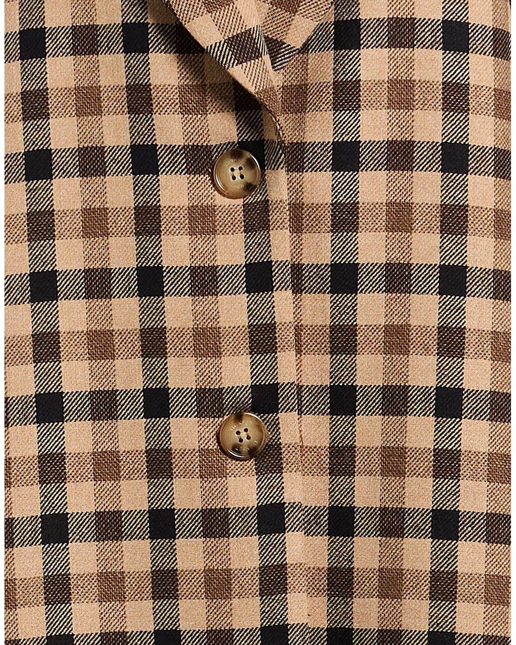 Twinset Natural Camel Coat Wool, Polyester, Viscose