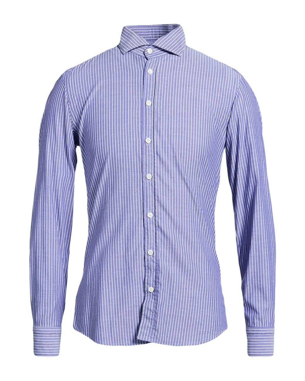 BASTONCINO Blue Shirt Cotton for men