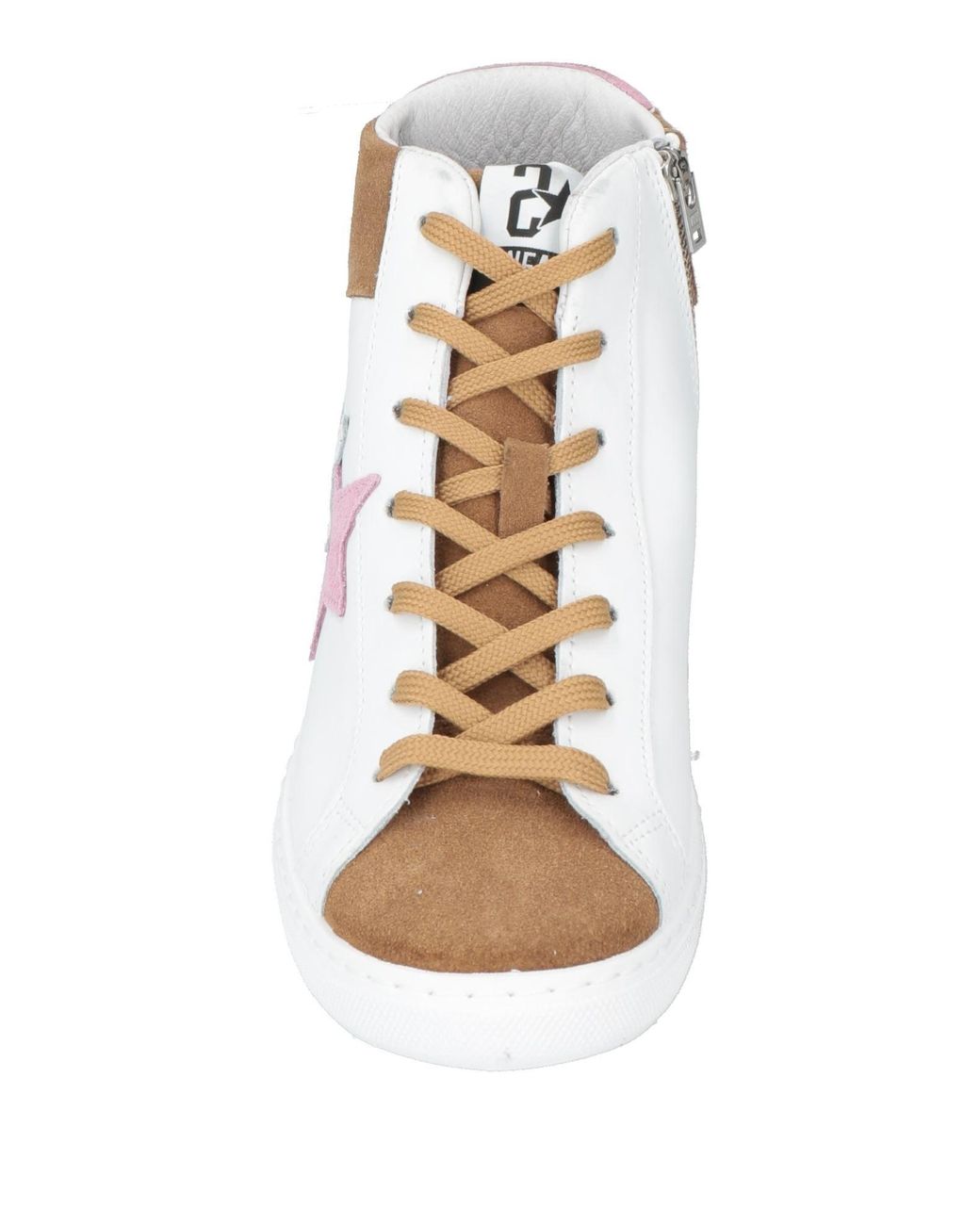 2 Star Pink Sneakers Leather