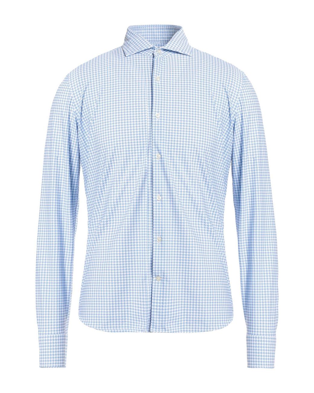 Ghirardelli Blue Shirt Polyamide, Elastane for men
