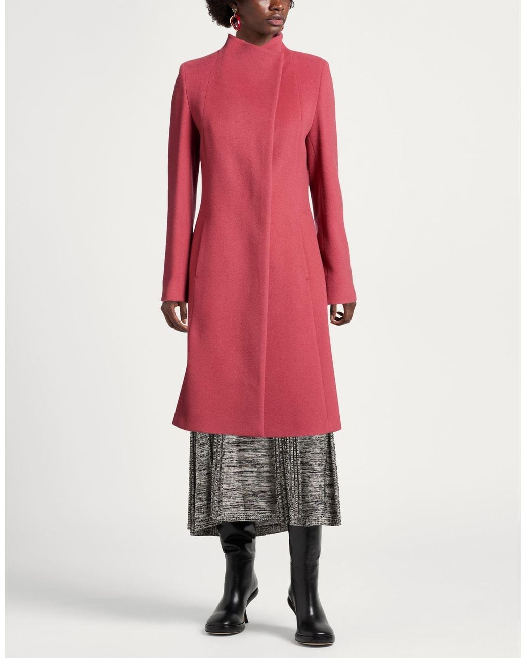 Cinzia Rocca Pink Icons Coat Virgin Wool, Cashmere