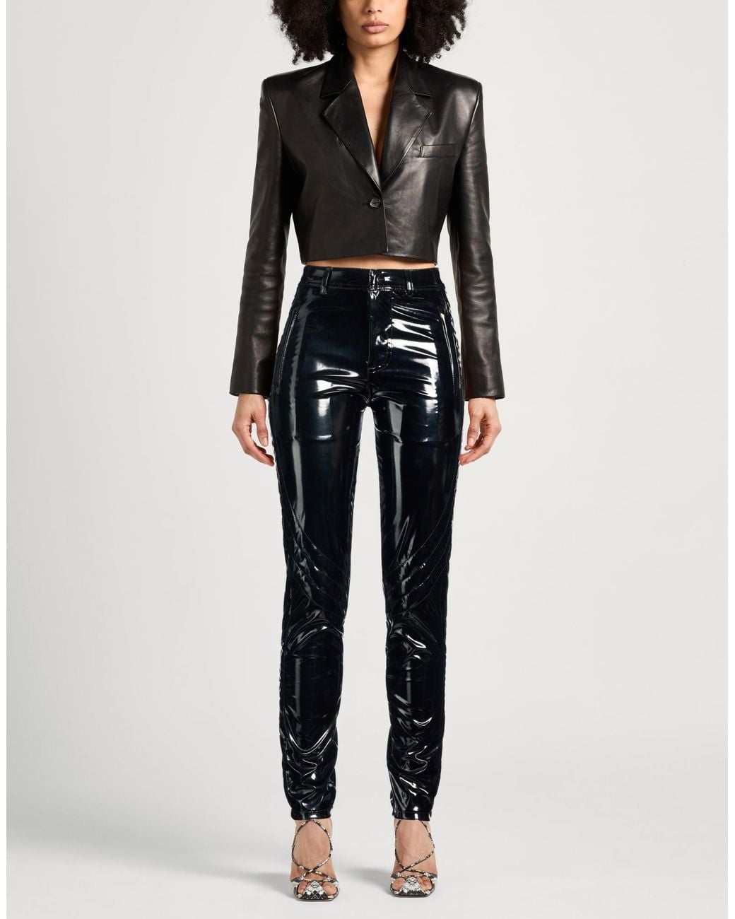Iceberg Black Pants Polyester