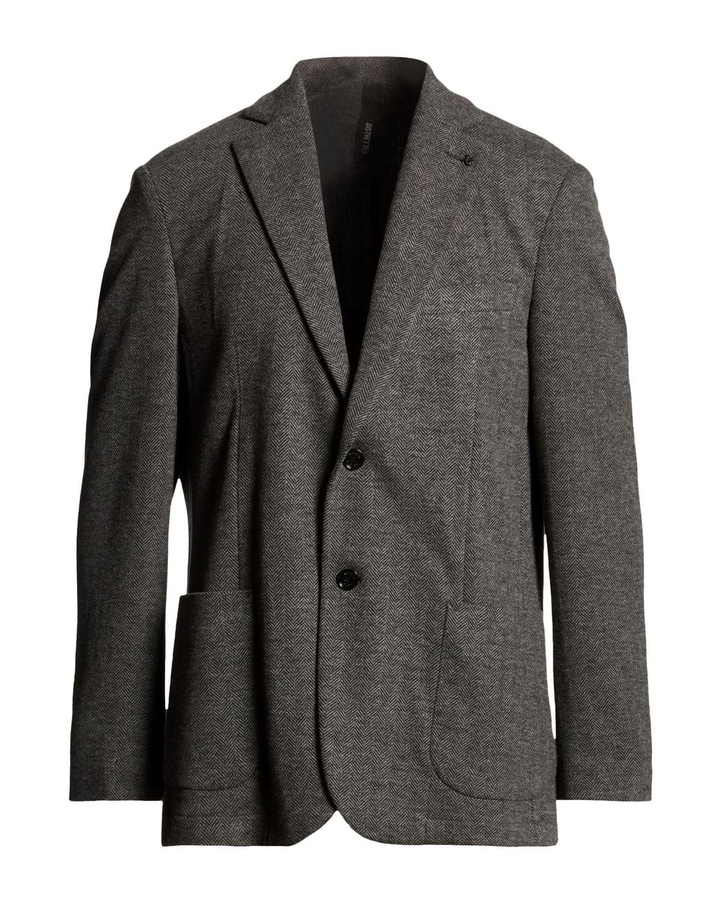 DISTRETTO 12 Black Blazers for men