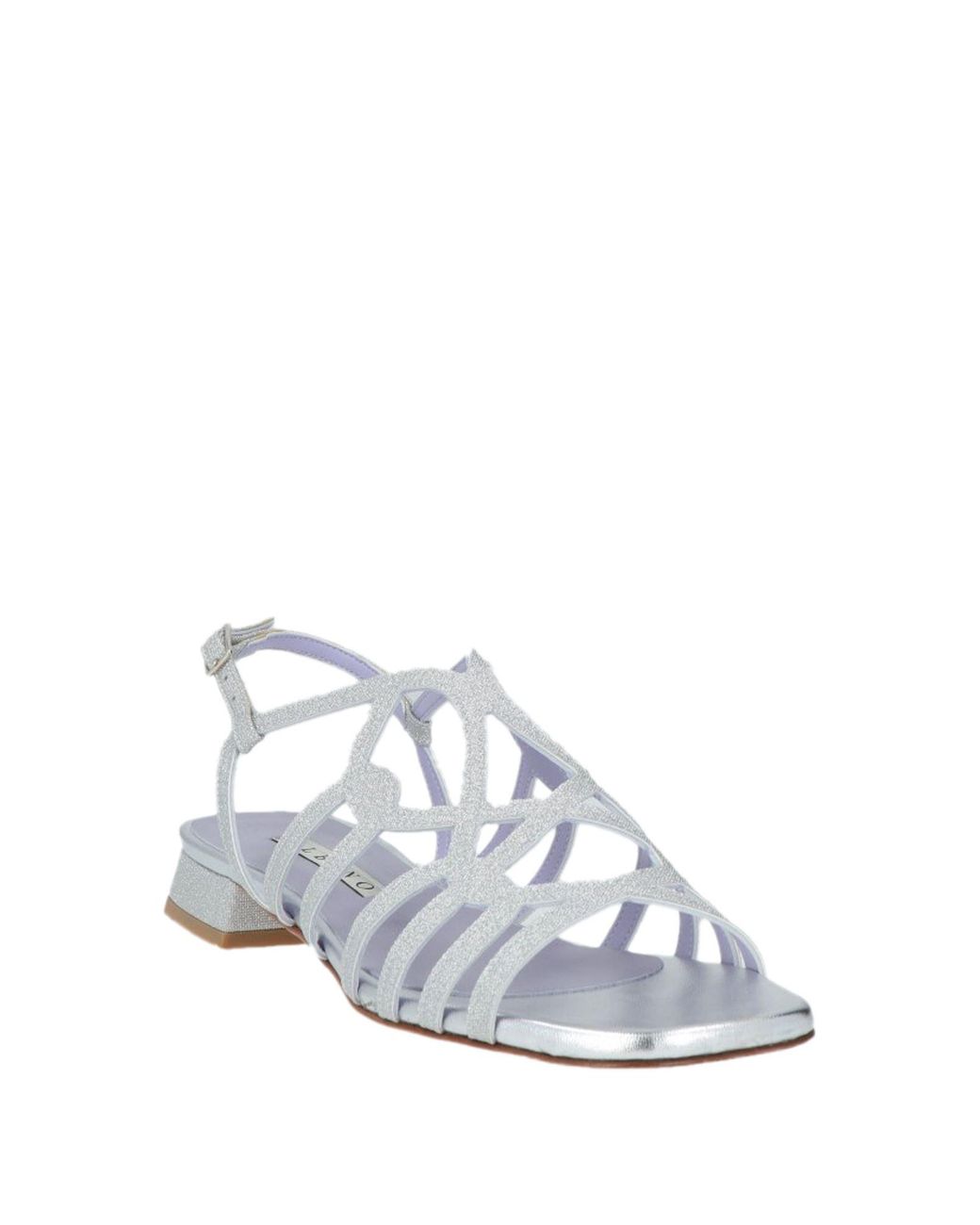 Albano White Sandals Textile Fibers