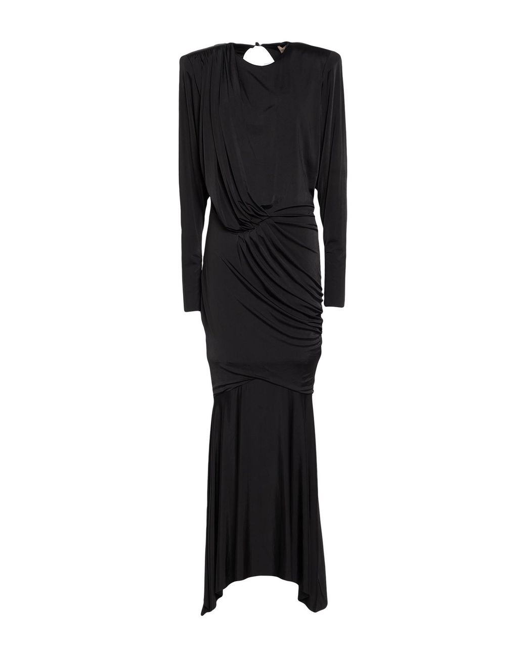 Alexandre Vauthier Black Maxi Dress Viscose, Elastane