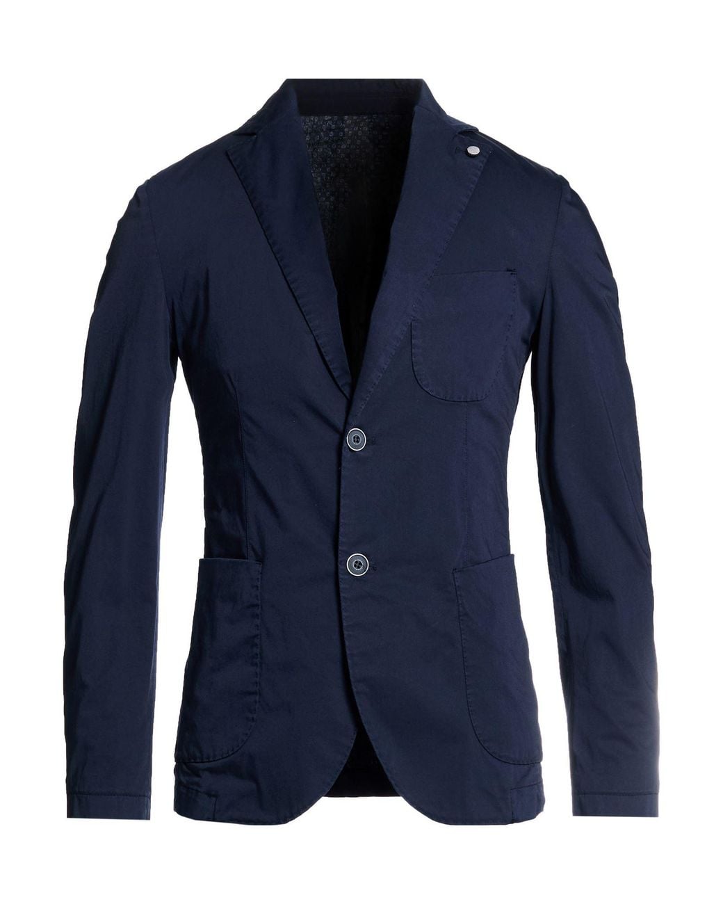 Exte Blue Blazer Cotton, Elastane for men