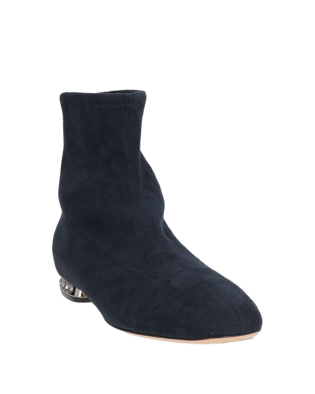 Casadei Blue Ankle Boots Synthetic Material