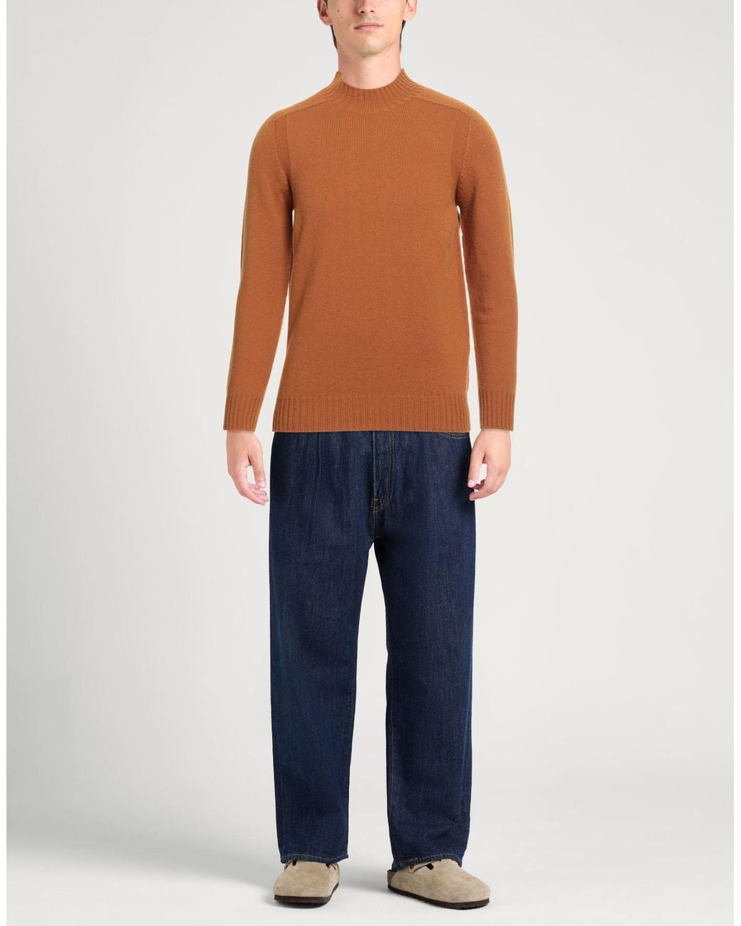 Gran Sasso Brown Sweaters for men
