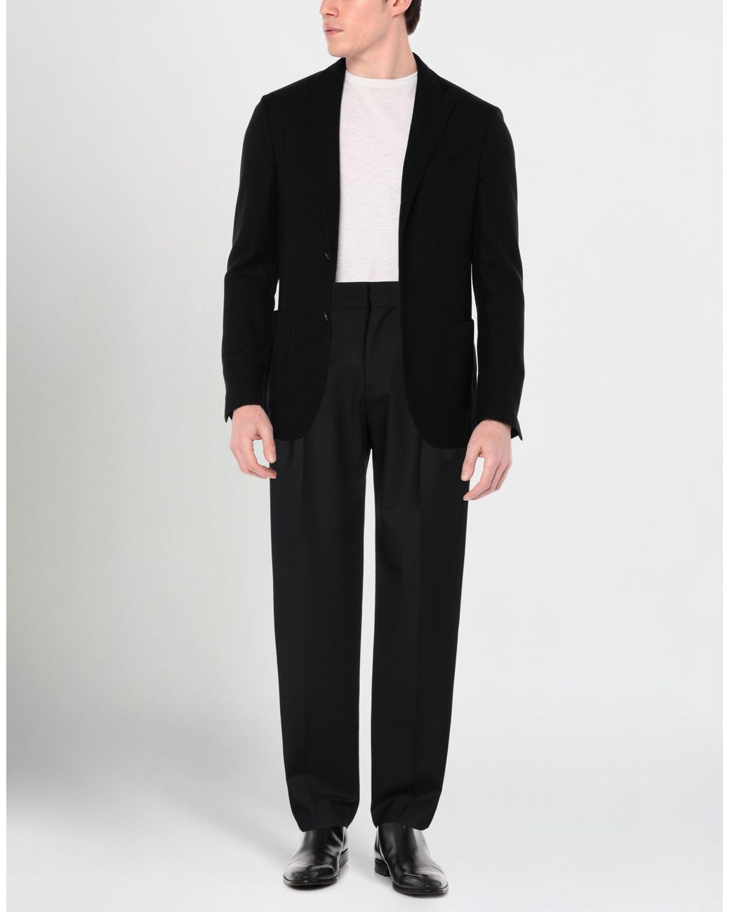 MSGM Black Trouser for men