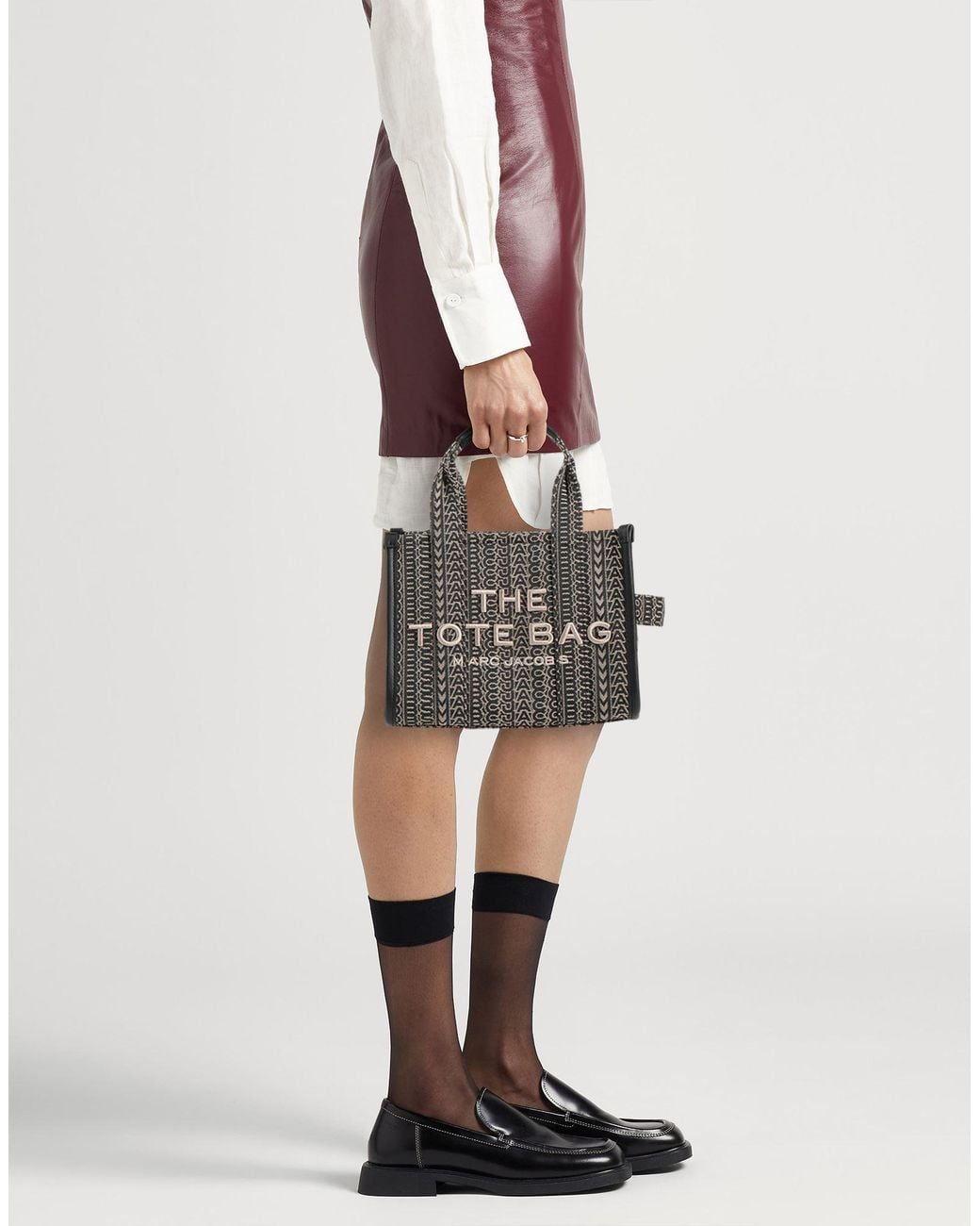 Marc Jacobs Black Handbag Cotton, Polyester, Cow Leather