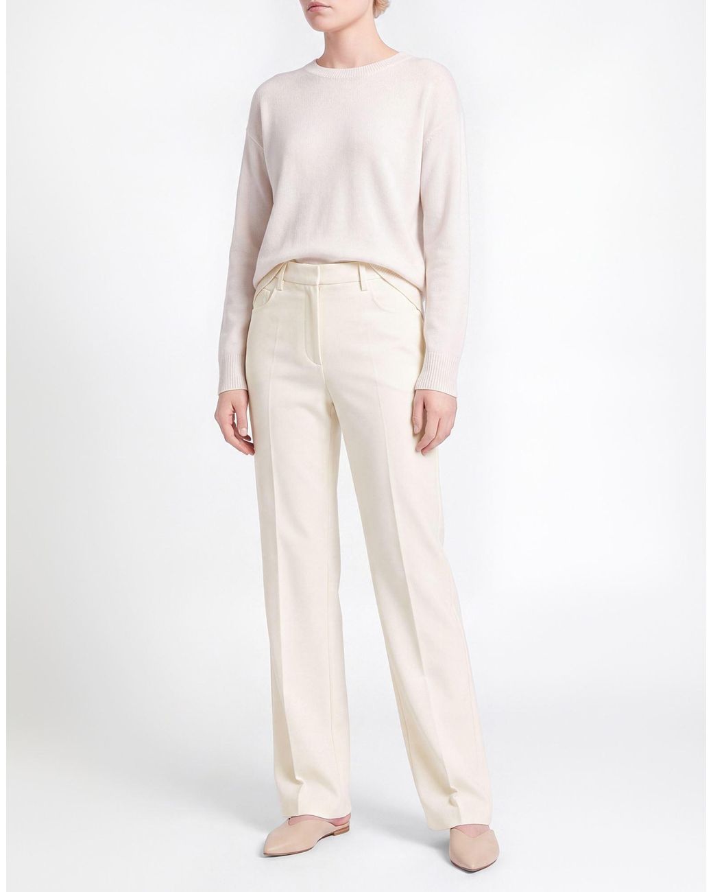 Philosophy Di Lorenzo Serafini White Ivory Pants Polyester