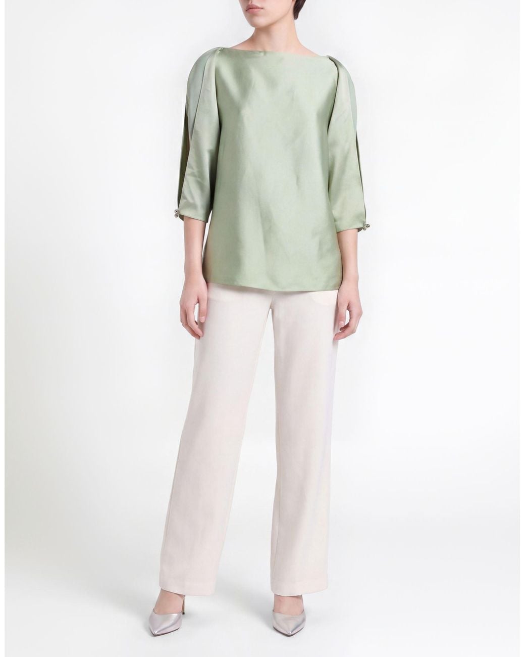 Lanvin Green Top Acetate, Viscose