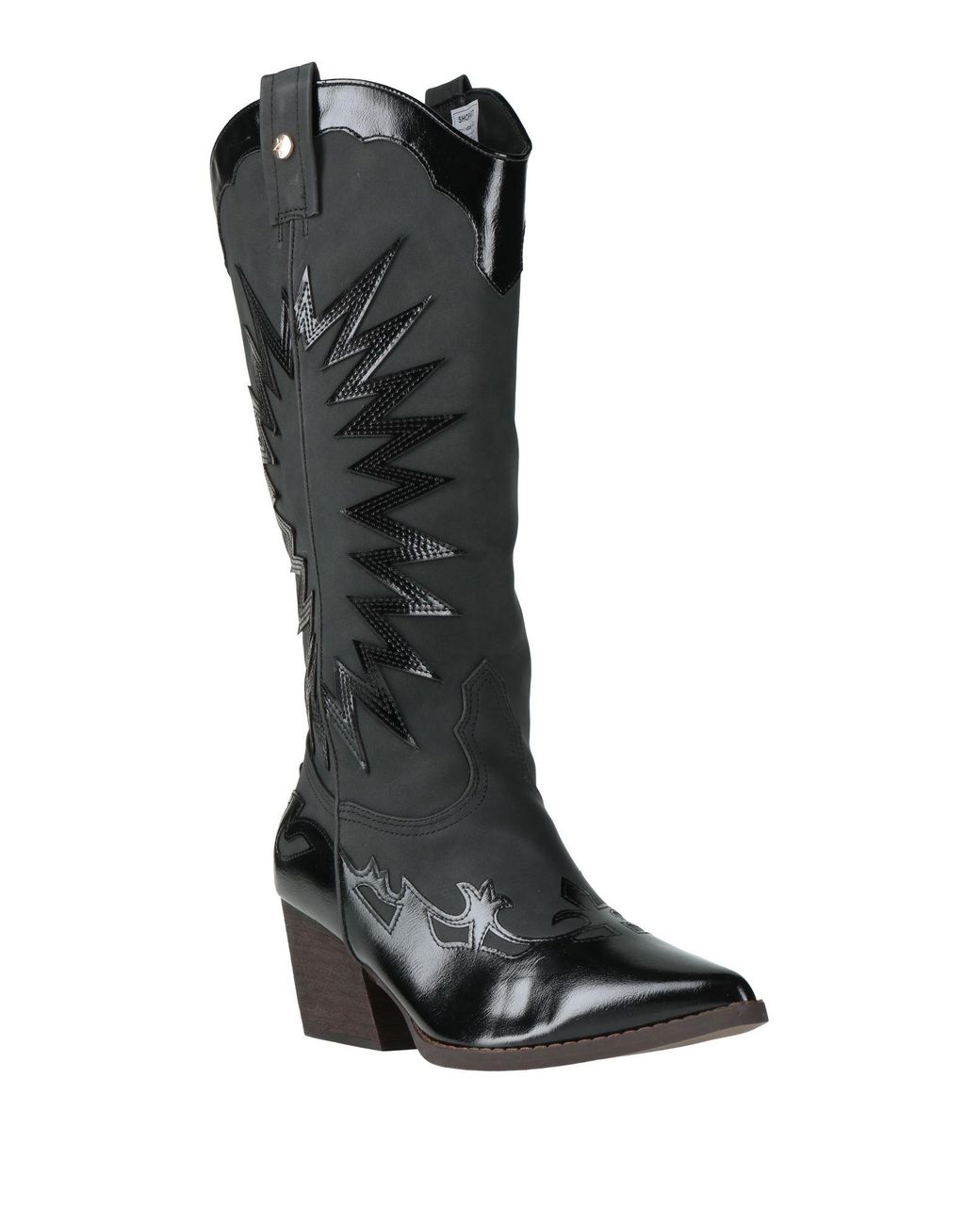 Shopart Black Boot Leather