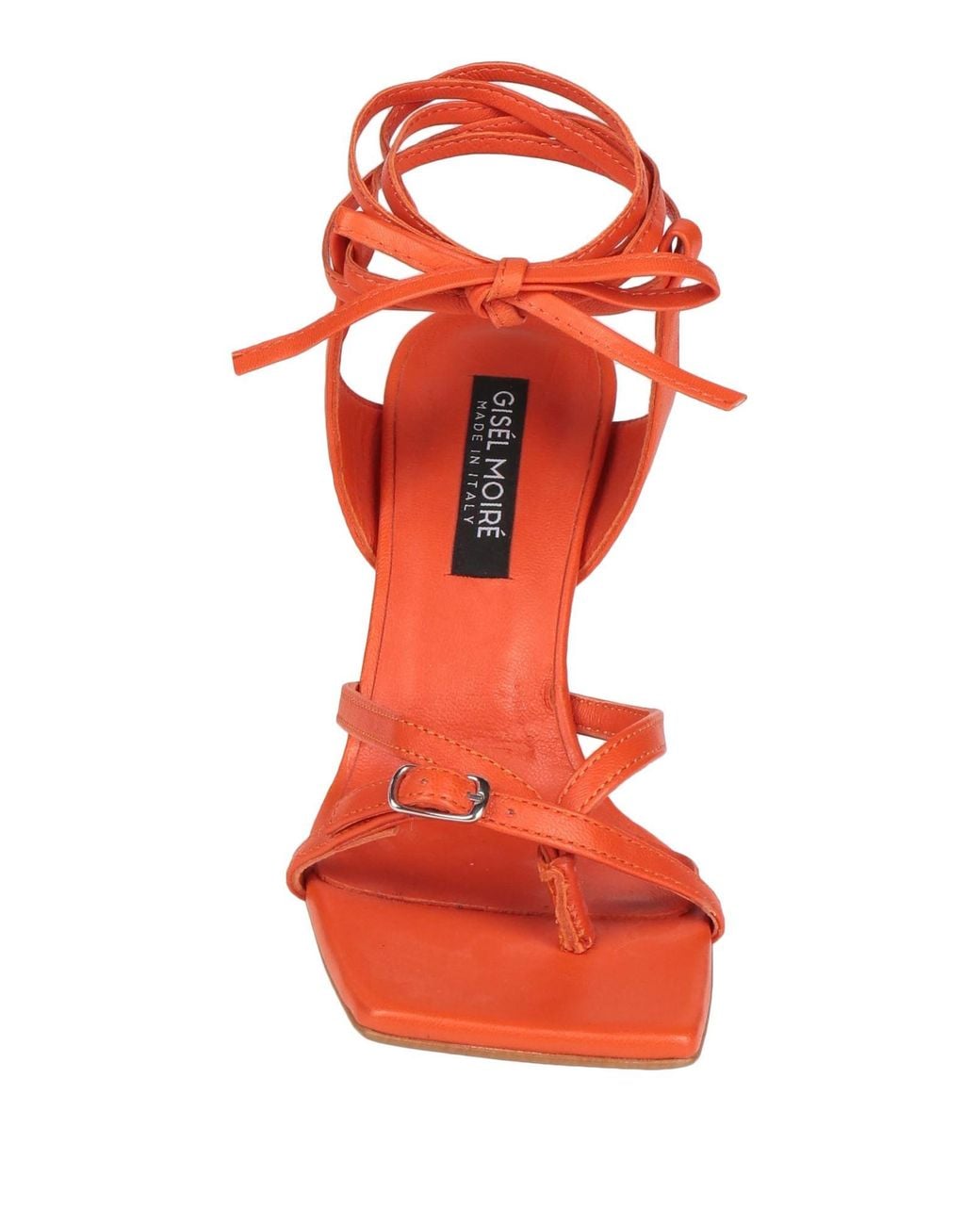 GISÉL MOIRÉ Red Thong Sandal