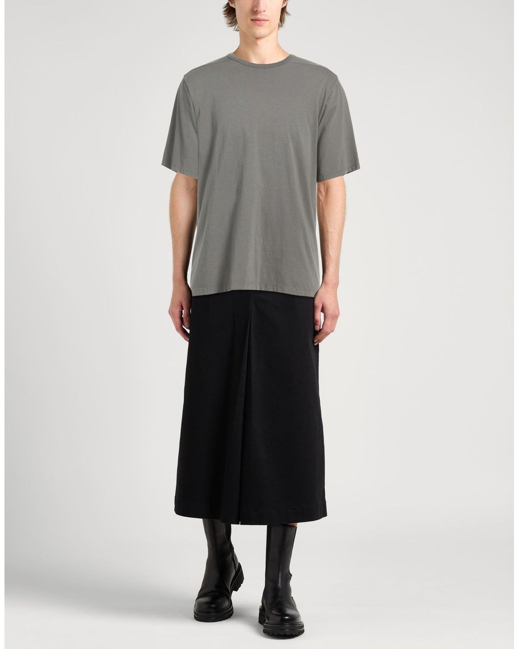 Rick Owens Gray T-Shirt Cotton for men