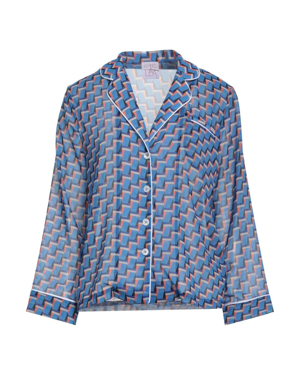 Stella Jean Blue Shirt Polyester