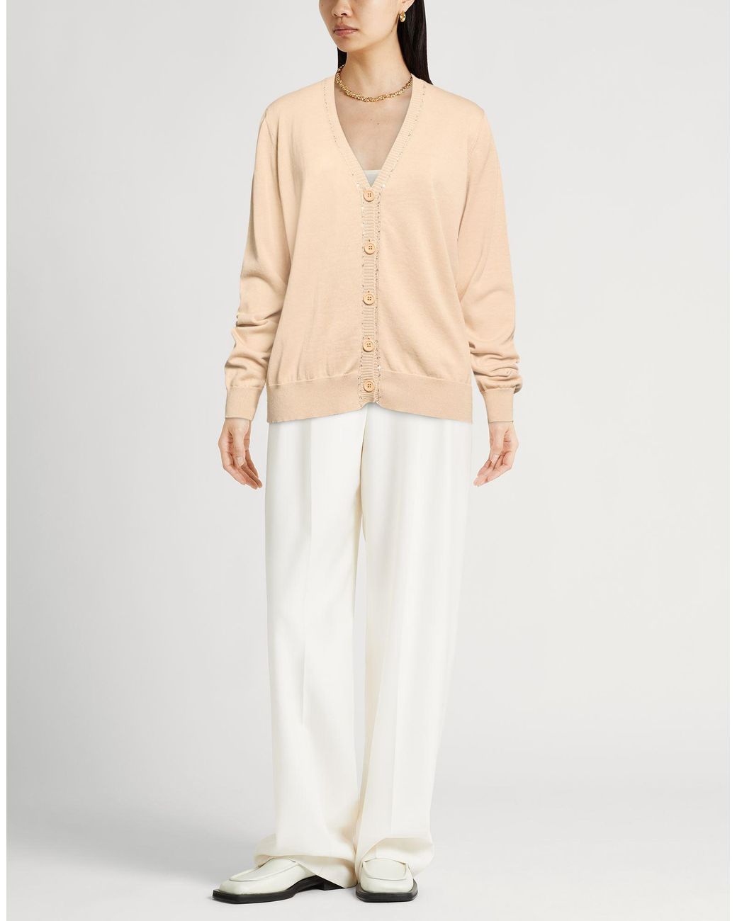 Fabiana Filippi Natural Cardigan