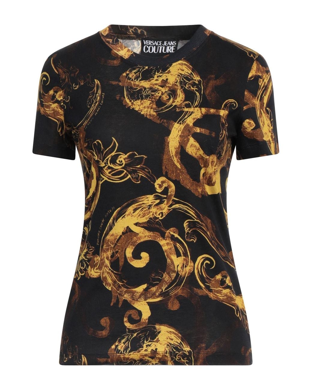 Versace Jeans Couture Black T-Shirt Cotton