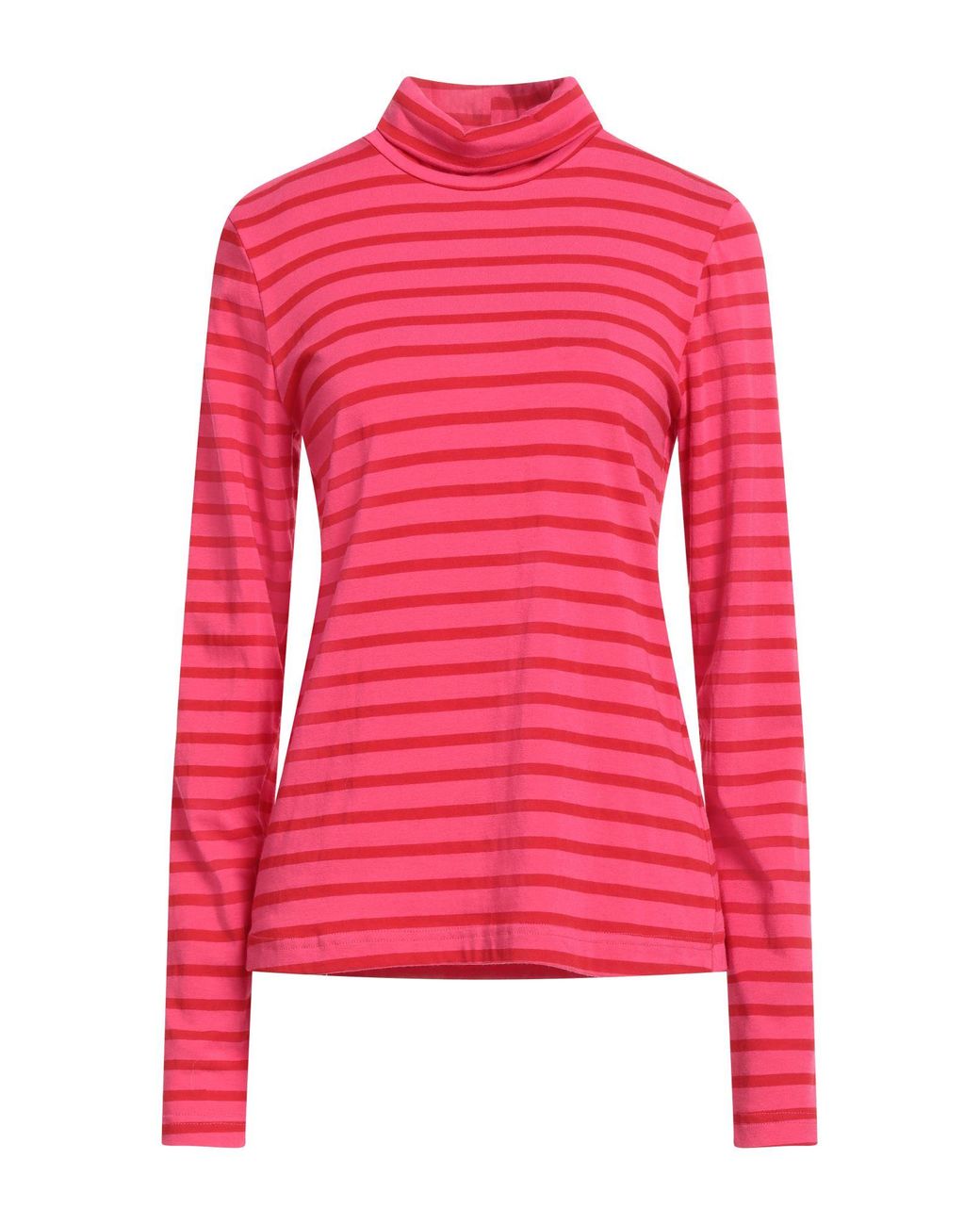 Shirtaporter Pink Fuchsia T-Shirt Viscose, Polyester, Elastane