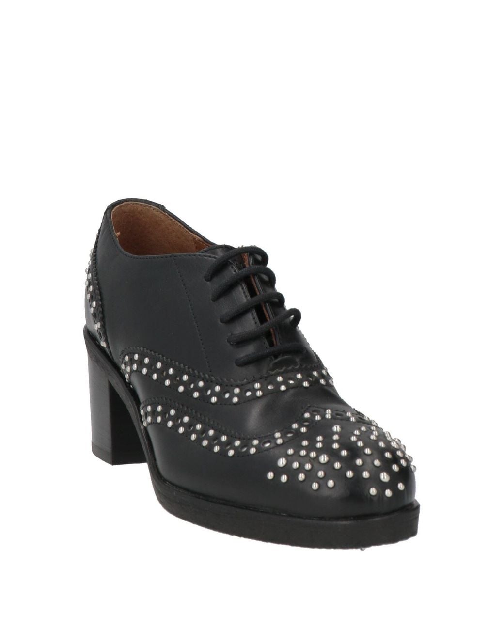 Frau Black Lace-Up Shoes