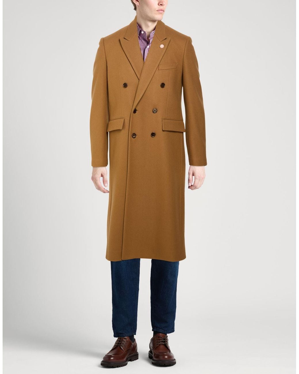 Abrigo Lardini de hombre de color Brown