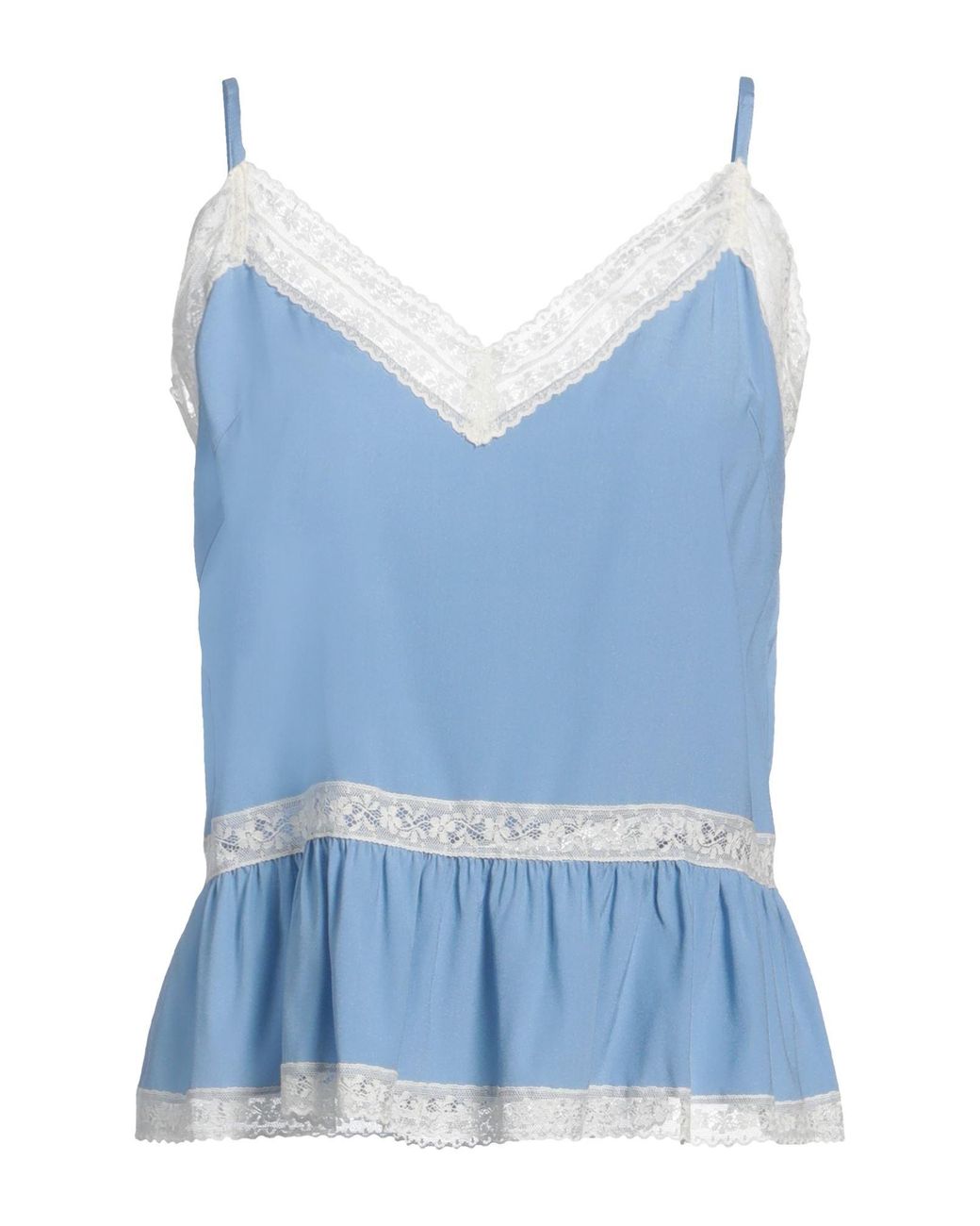 P.A.R.O.S.H. Blue Top Silk, Elastane