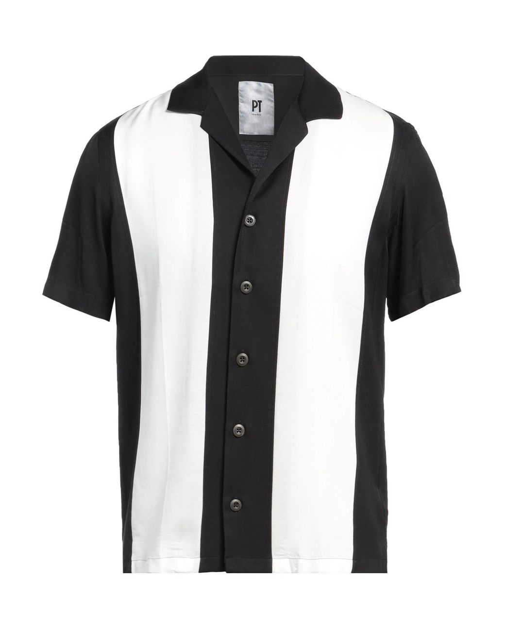 PT Torino Black Shirt Viscose for men