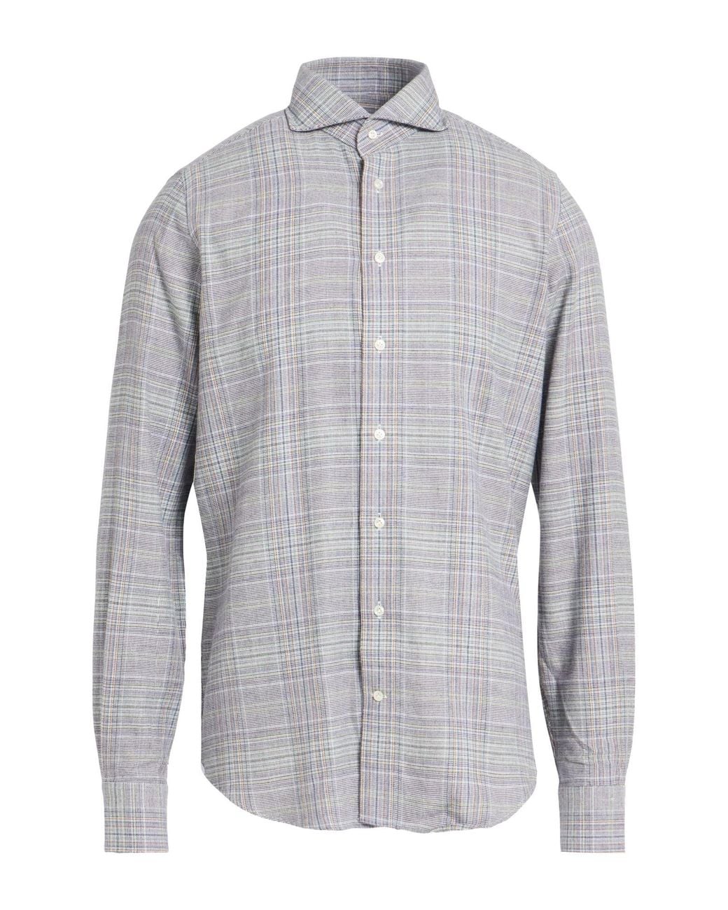 Emanuel Berg Gray Midnight Shirt Cotton for men
