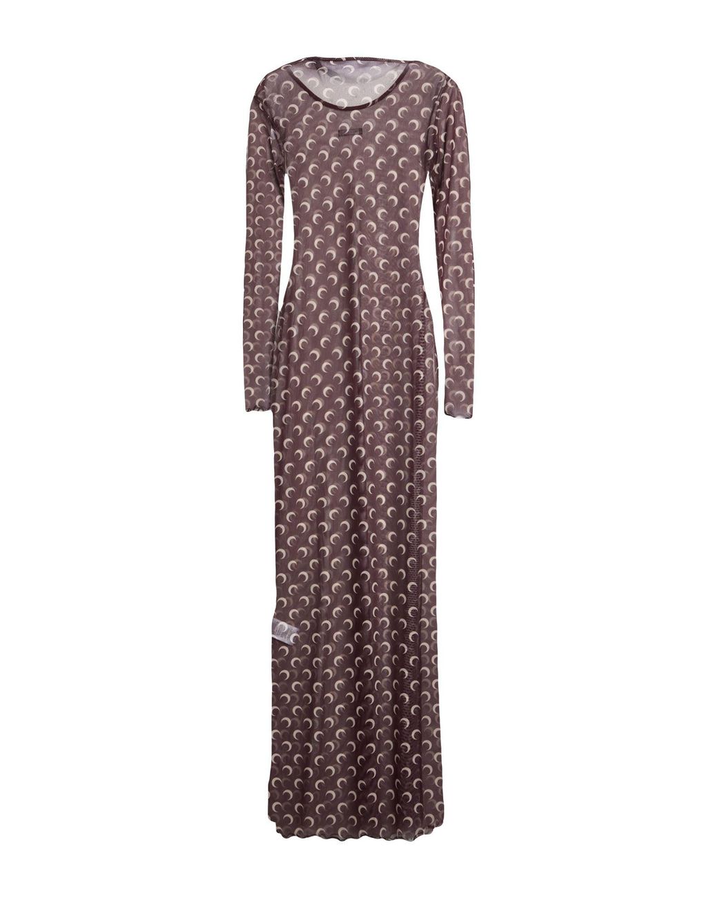MARINE SERRE Purple Maxi Dress