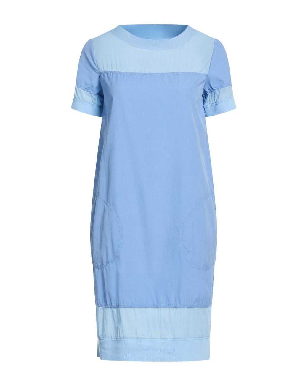 European Culture Blue Mini Dress