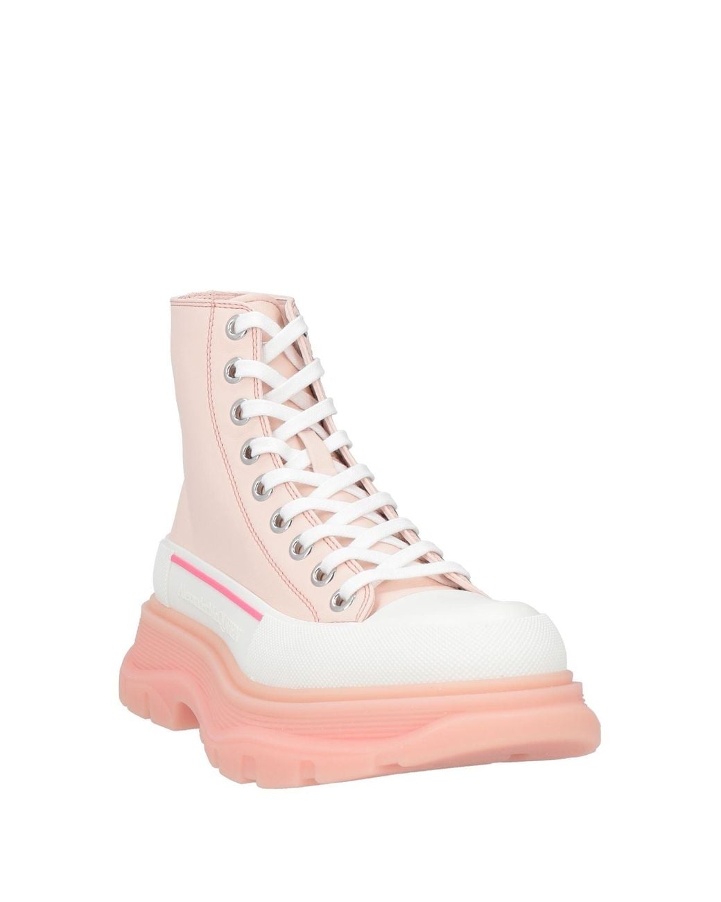 McQueen Pink Ankle Boots