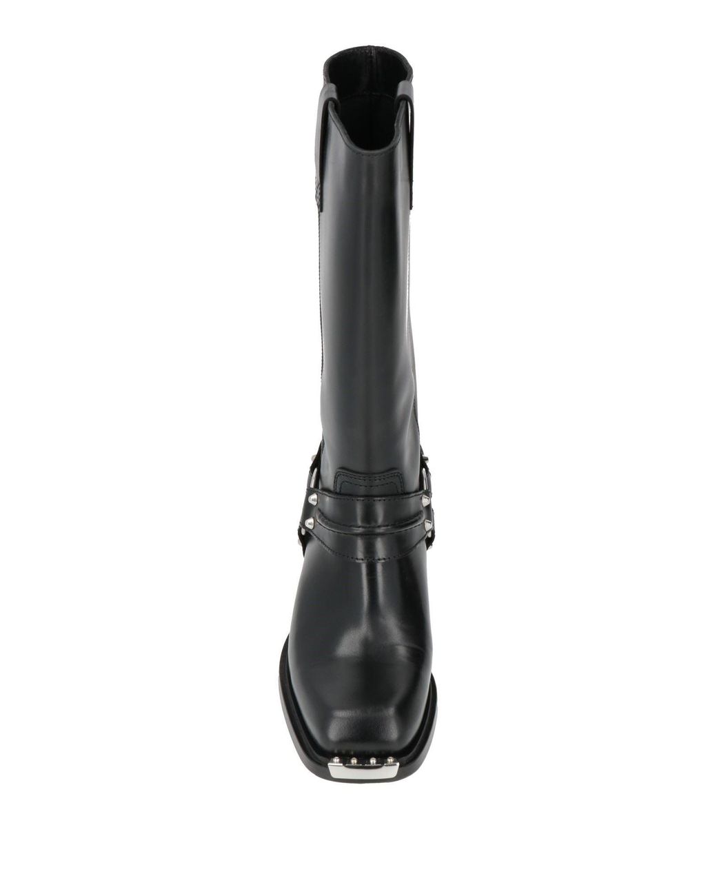 Sandro Black Boot Leather