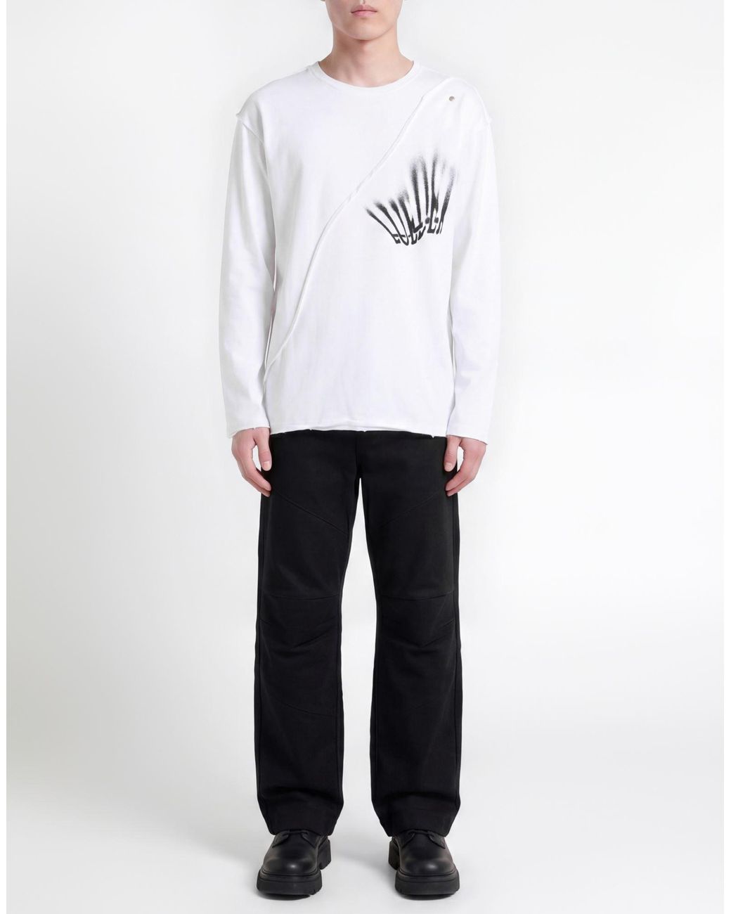 LUEDER White T-Shirt Cotton for men