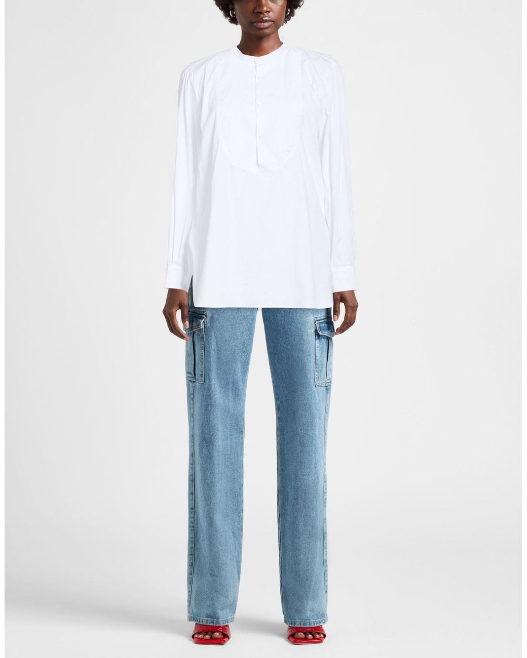 Department 5 White Top Cotton, Polyamide, Elastane