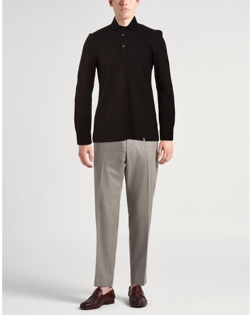 Drumohr Black Polo Shirt for men