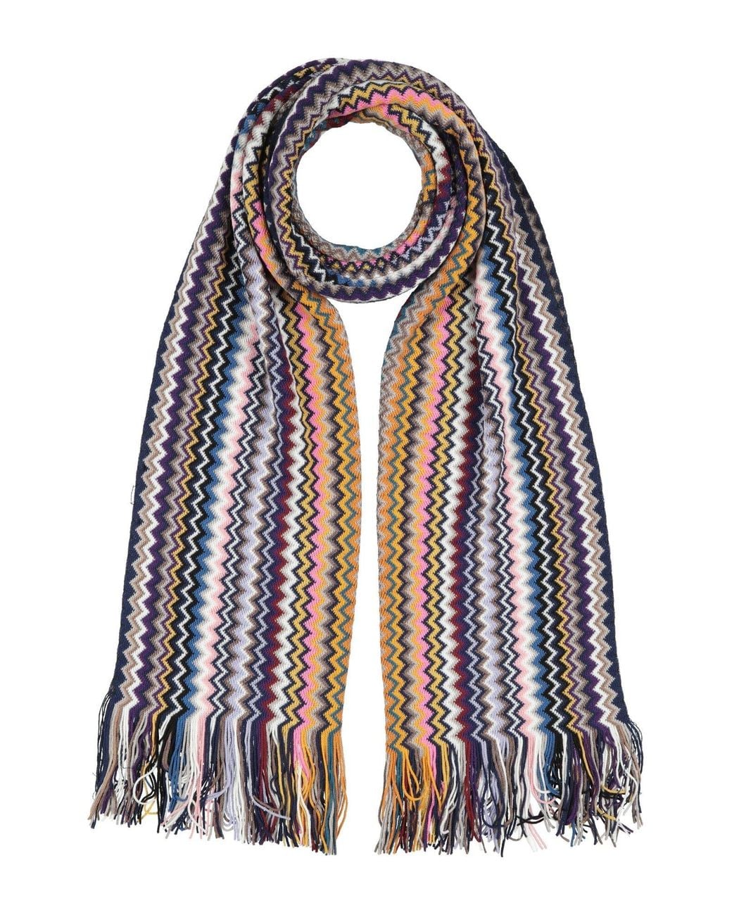 Missoni Blue Lilac Scarf Wool, Acrylic for men