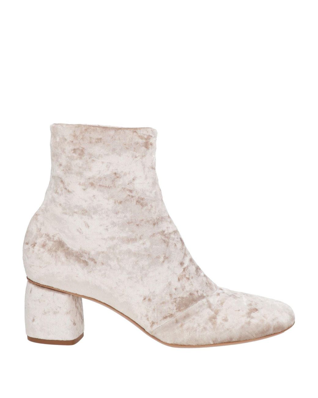 Forte_forte Natural Light Ankle Boots Textile Fibers