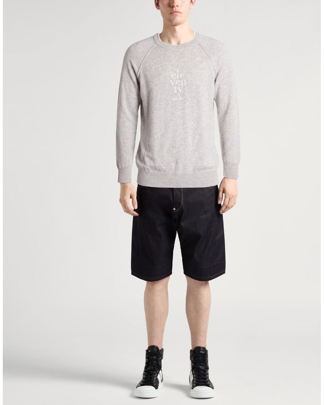 Eleventy Gray Sweaters for men
