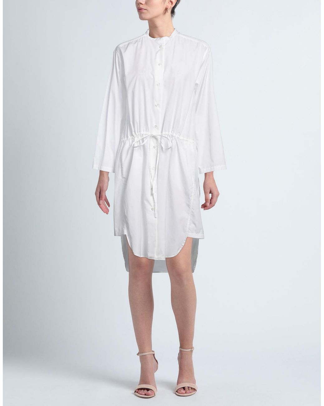 Aspesi White Midi Dress