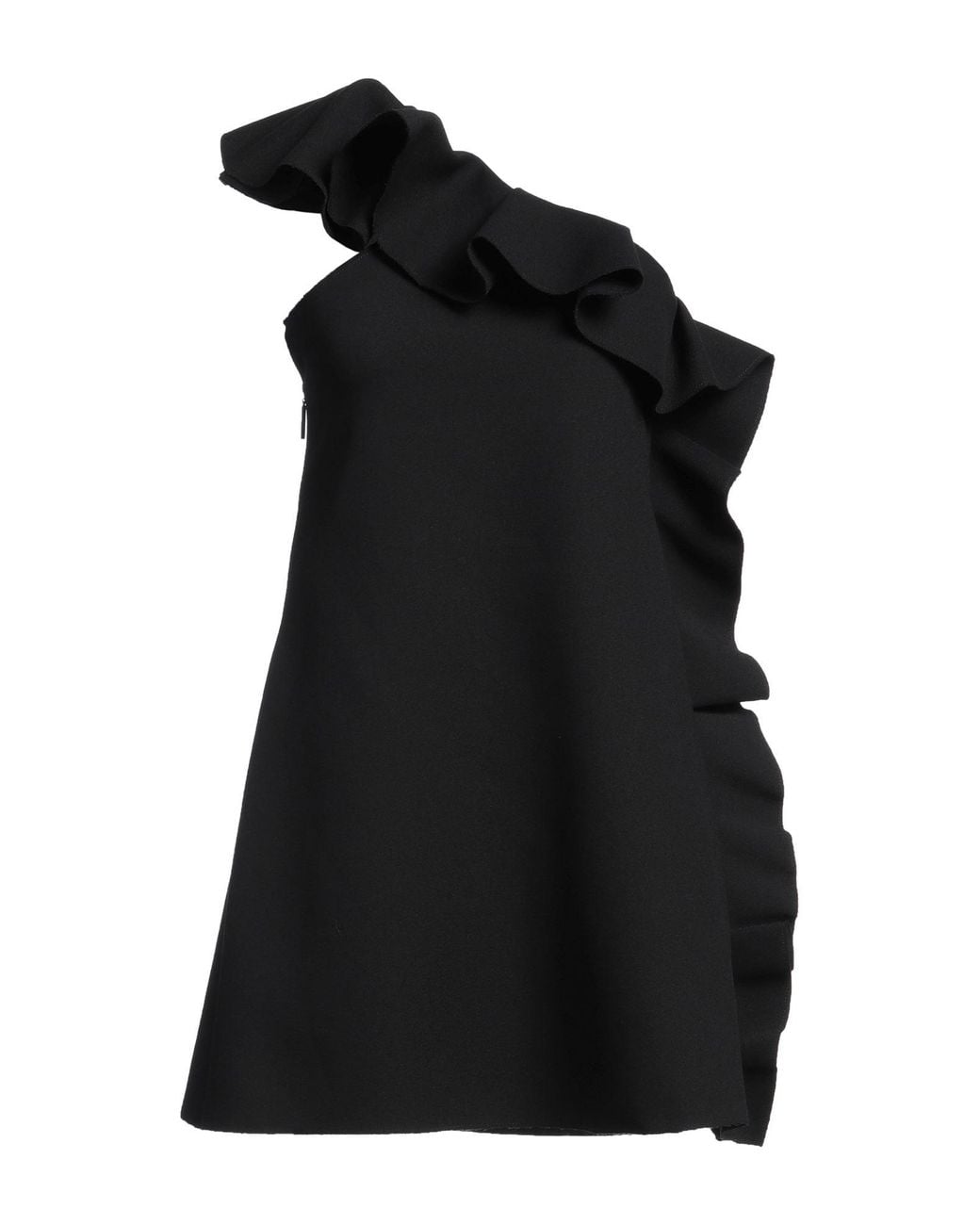 MSGM Black Mini Dress Polyester, Viscose, Elastane