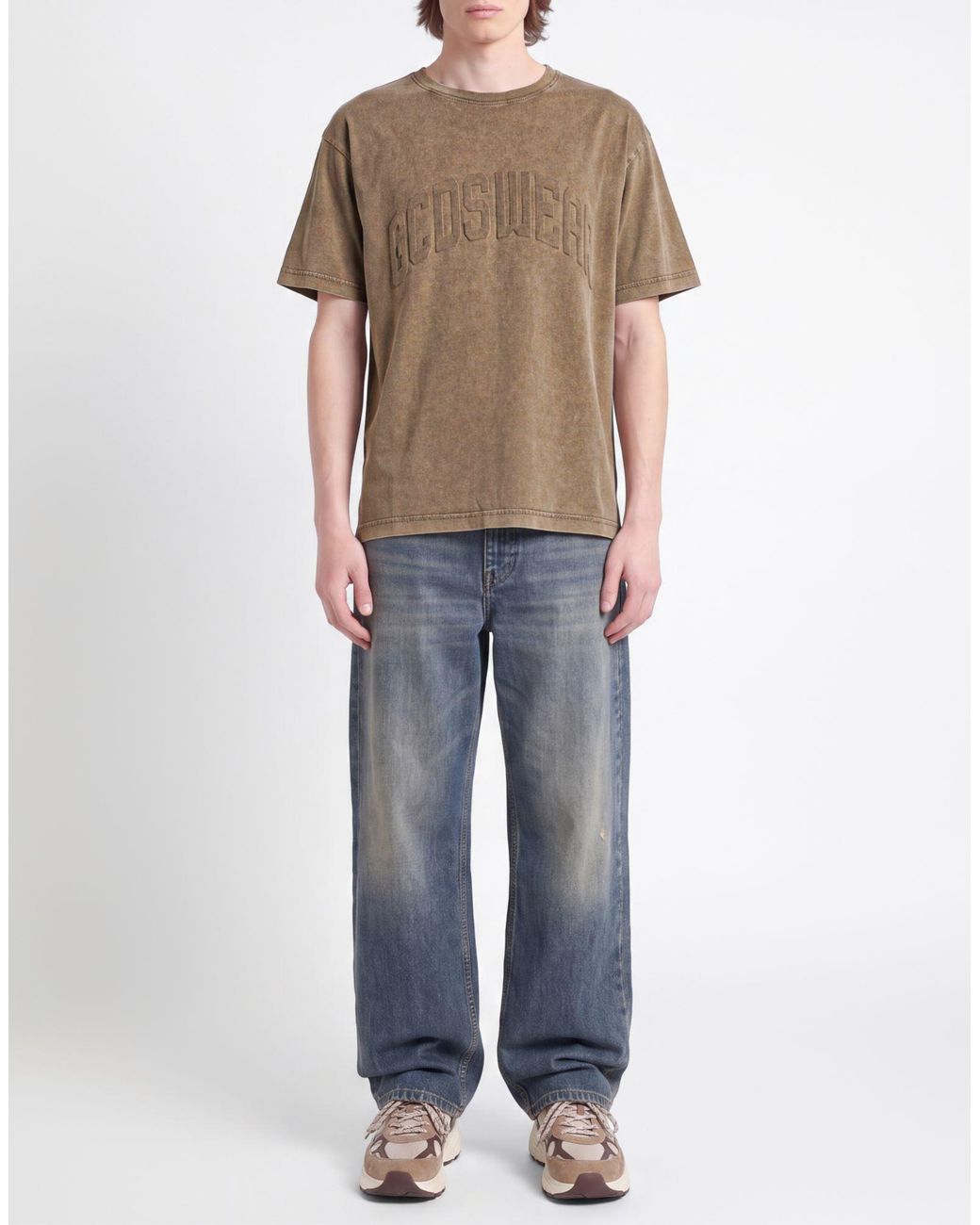 Gcds Brown T-Shirt Cotton for men