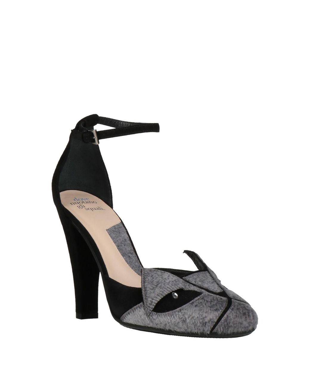 Dove Nuotano Gli Squali Black Light Pumps Leather