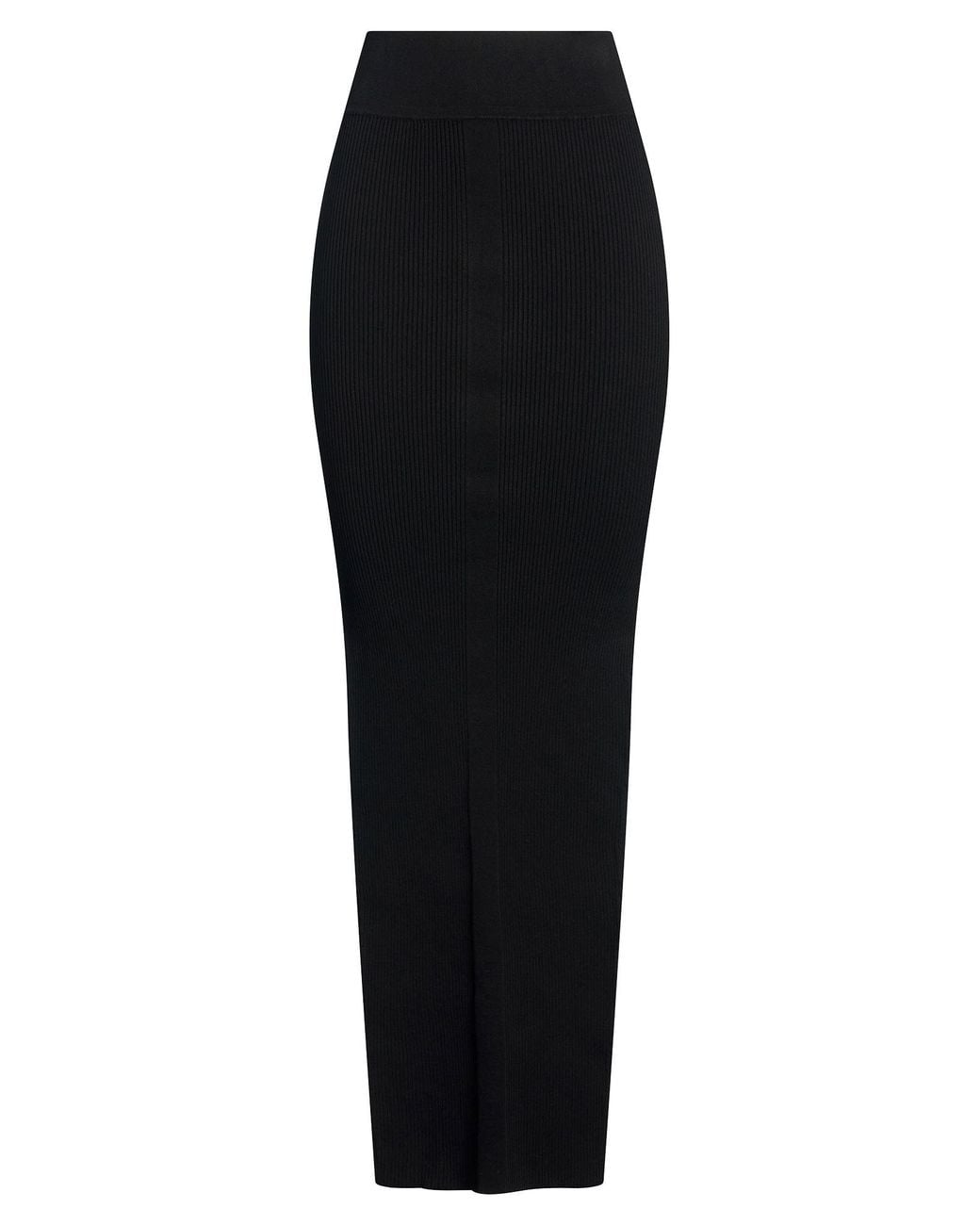 Rick Owens Black Maxi Skirt Viscose, Polyester, Polyamide, Elastane