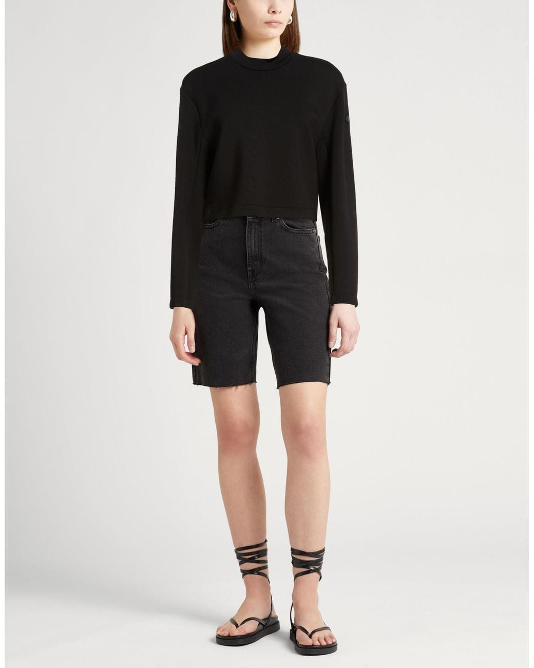 Moncler Black X Edward Enninful Sweatshirt Viscose, Elastane